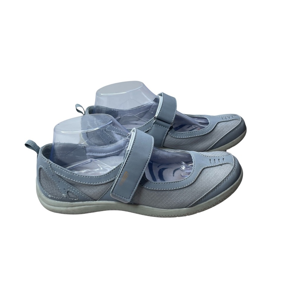 Copper Fit Limitless~Mary Jane Shoes Grey, Mesh Strap, Support, Cushion-Size 8.5